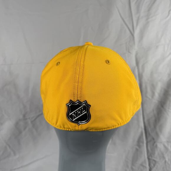 Nashville Predators Hat Cap Fitted Mens Large Yellow NHL Hockey Stretch Fit Pro - Picture 4 of 8